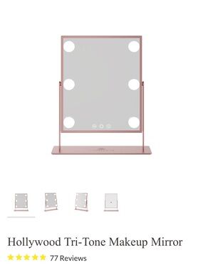 DuoTone LED Vanity Mirror - Pink